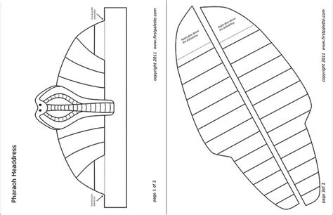 Pharaoh Headdress | Kids' Crafts | Fun Craft Ideas | FirstPalette.com ...