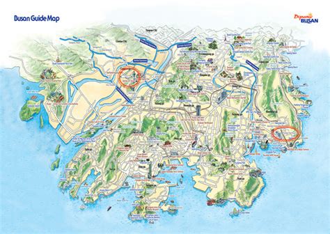 Busan Tourist Map - Busan South Korea • mappery