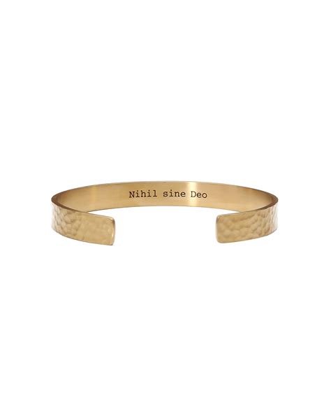 Mood Bracelet "Nihil sine Deo" (auriu) - FlashJewels™ Romania