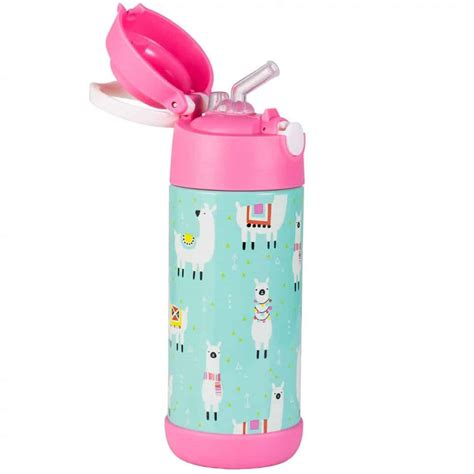 Snug Flask for Kids Vacuum Insulated Water Bottle with Straw 12 oz Multiple Designs - Water Me Daily