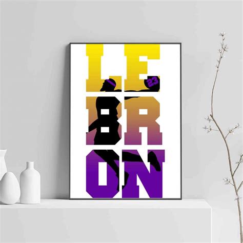 Lebron James Lakers Poster - Poster Art Design