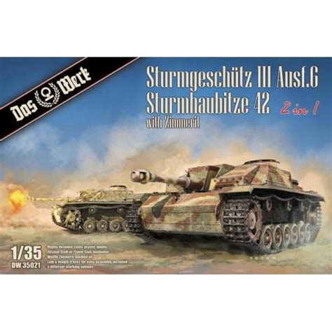 1:35 StuG III Ausf.G / StuH 42 2in1 with Zimmerit Military Model Kit - Plastic Kits from ...