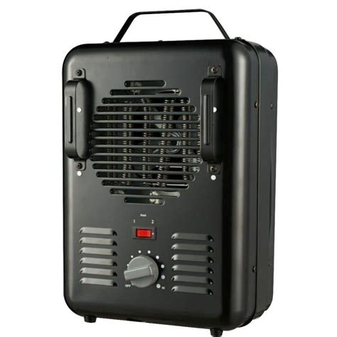 1500-Watt Milkhouse Utility Electric Portable Heater with Thermostat - Black-DQ1409BLK - The ...