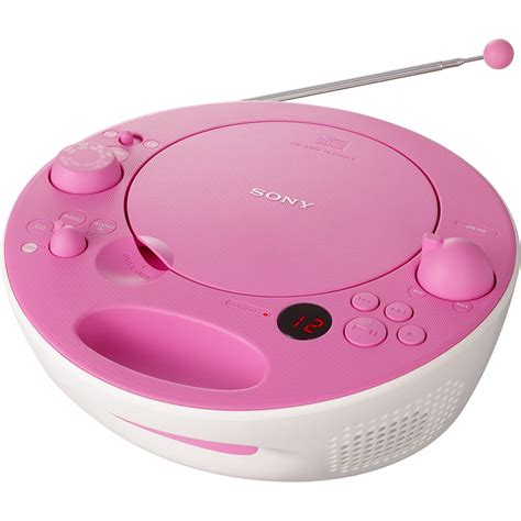 Sony ZS-E5 Colorful CD Boombox With AM/FM Tuner (Pink) ZS-E5PINK