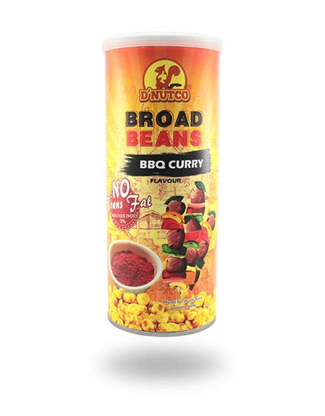 NUT02 Broad Beans - BBQ Curry Flavour 150g - Dnutco