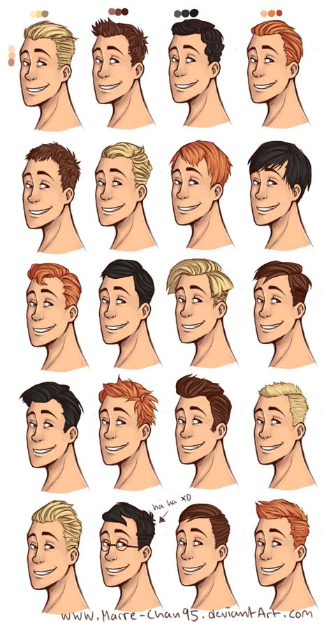 --+20+diffrent+haircuts+--+by+Marre-Chan95. | Cartoon hair, How to draw hair, Hair reference