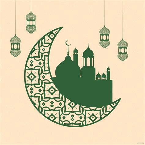 Ramadan Kareem With Lanterns Vector in Illustrator, SVG, JPG, EPS, PNG ...