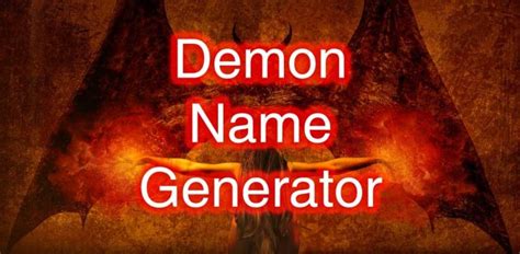 Demon Name Generator - Male & Female Demon Name Ideas