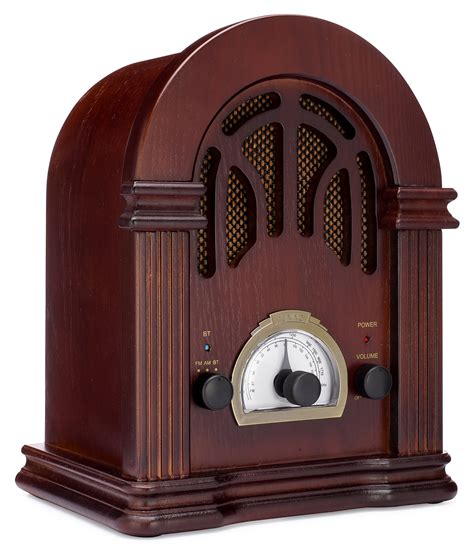 ClearClick Retro AM/FM Radio with Bluetooth - Classic Wooden Vintage ...