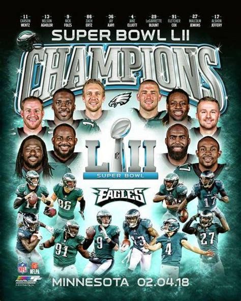 Philadelphia Eagles Super Bowl LII Champions NFL Licensed Team - Etsy | Philadelphia eagles ...