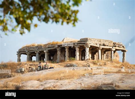 Hanuman temple hampi hi-res stock photography and images - Alamy