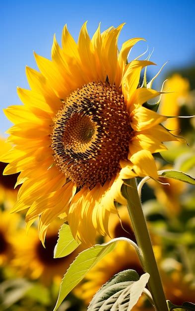 Free Photo | View of blooming sunflower