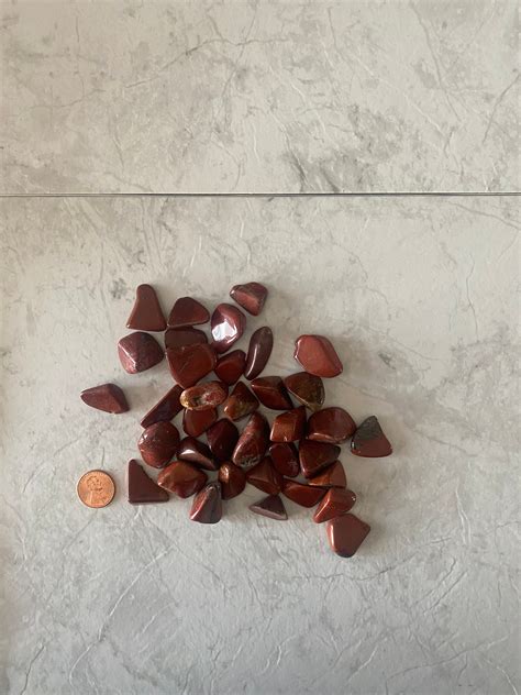 Set of 3 Red Jasper Red Jasper Crystals Chakra Tumbled | Etsy