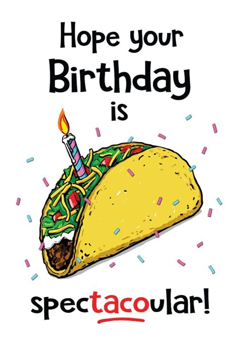 Taco Birthday Card - Birthday Card | Greetings Island