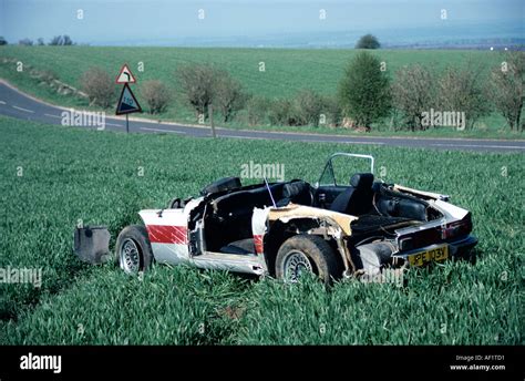 Car Crash Classic Car Stock Photo: 4506832 - Alamy