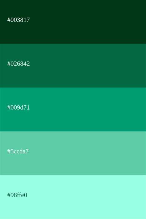 Emerald Green Color Palette Procreate Color Swatches - vrogue.co