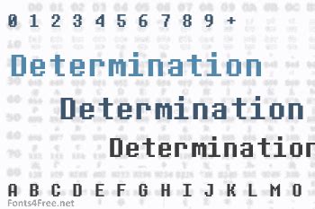 Determination Font Download - Fonts4Free