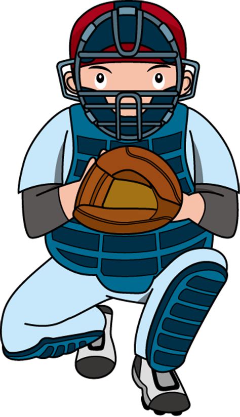 baseball catcher clipart - Clip Art Library