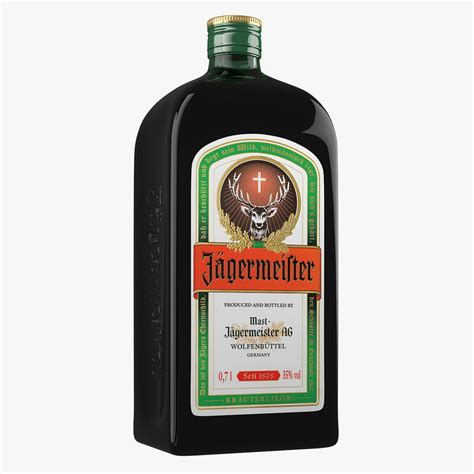 3ds max jagermeister bottle