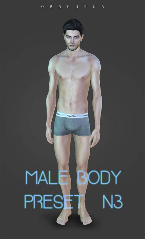 Sims 4 male body presets | The Sims Book