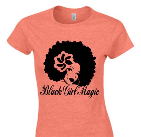 Black Girl Magic T Shirt Afro Glitter Women's Birthday | Etsy