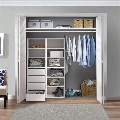 Flexi Storage White 6 Shelf Built In Wardrobe Unit | Bunnings Warehouse