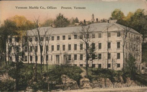 Vermont Marble Co; Offices Proctor, VT Postcard