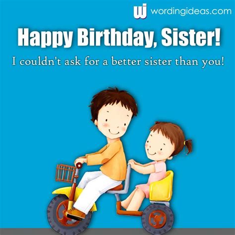 Happy Birthday, Sister! 30+ Birthday Wishes for your Sister » Wording Ideas