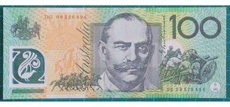 2008 Australia One Hundred Dollars Banknote DG08 | Bank notes, Dollar note, Dollar banknote