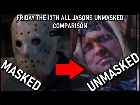 Friday the 13th ALL JASONs Unmasked Compilation - YouTube