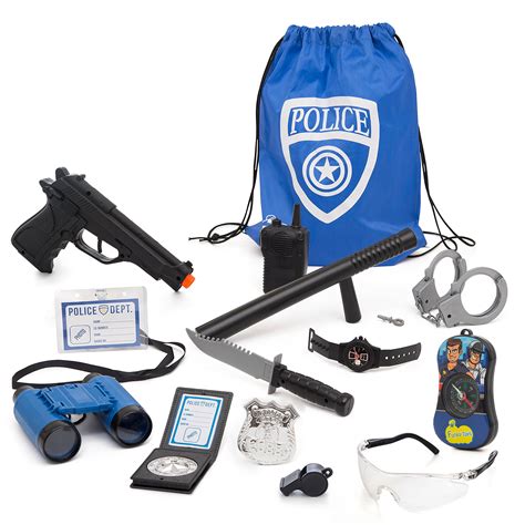 Police Role Play Kit By Funky Toys | 15-Piece Cop Toy Set | Gun Badge ...