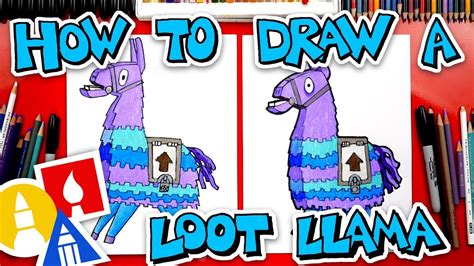 How To Draw The Loot Llama From Fortnite - YouTube