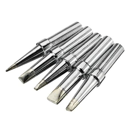 5Pcs Universial Lead Free Soldering Tip for WELLER Soldering Iron Station New-in Electric ...