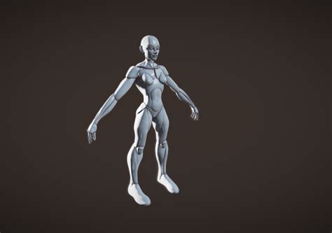 Female base mesh for sculpt | CGTrader