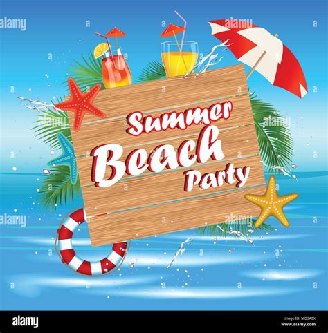 Summer Beach Party.Summer holidays Stock Vector Image & Art - Alamy