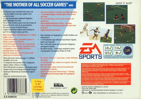 FIFA Soccer 96 cover or packaging material - MobyGames