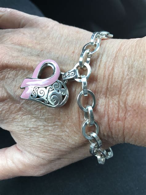 Pin by Kathy Button on Cancer Awareness | Silver bracelet, Silver, Jewelry