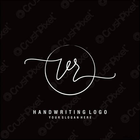 Diseño inicial del logo de escritura de vr - vector de stock 2604139 ...