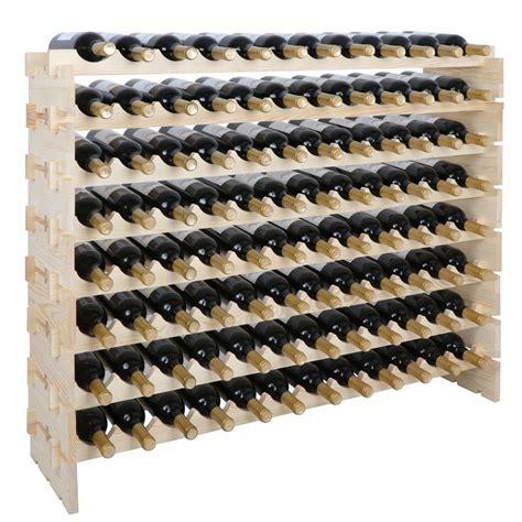 ZENSTYLE Stackable Modular Wine Rack 96 Bottle Wine Storage Stand ...