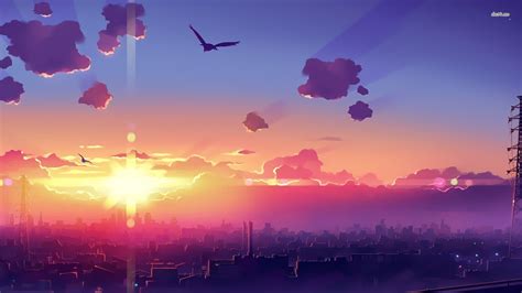 Chill Anime City Wallpapers - Wallpaper Cave