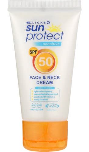 Clicks Sun Protect Sensitive SPF 50 Face & Neck Cream ingredients (Explained)