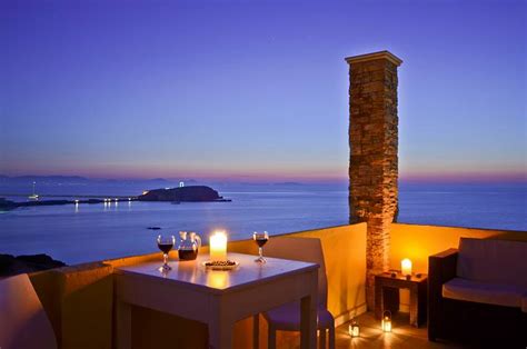 Hotel Naxos Grotta, Naxos Greece Hotels, in Naxos Town Hora with direct view of the sea, sunset ...