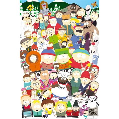 South Park - TV Show Poster / Print (All Characters / The Cast) (Size ...