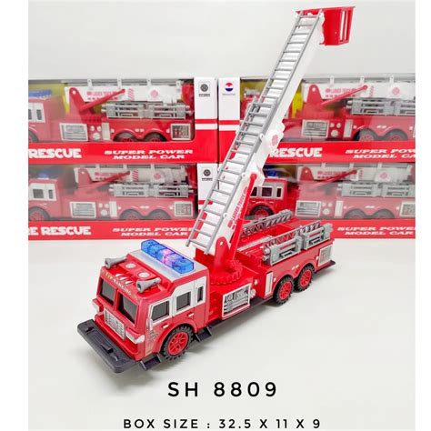 Jual Mainan Mobil Mobilan Pemadam Kebakaran Fire Rescue SH-8809 | Shopee Indonesia