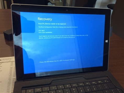 How To Fix Surface Boot Configuration Data File Missing Error ...