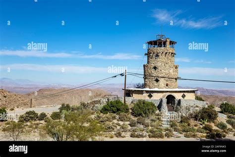 Ocotillo, CA - Nov 24, 2019: An image of The Desert View Tower historic ...