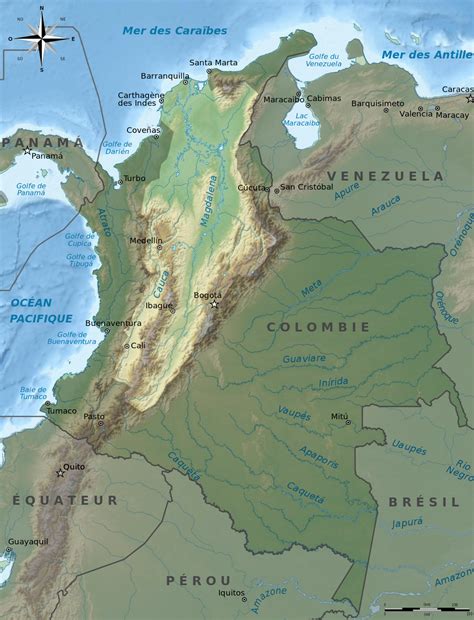 Colombia - Magdalena River Watershed • Map • PopulationData.net