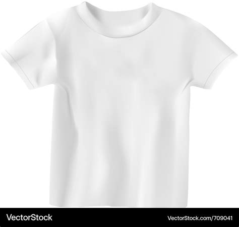 White t-shirt design template Royalty Free Vector Image