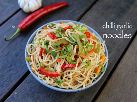 chilli garlic noodles recipe | garlic noodles recipe | chinese noodles