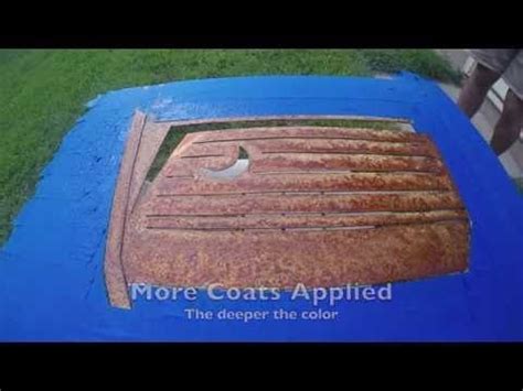 How to Oxidize (Rust) Steel in Minutes - YouTube | Corrugated metal ...